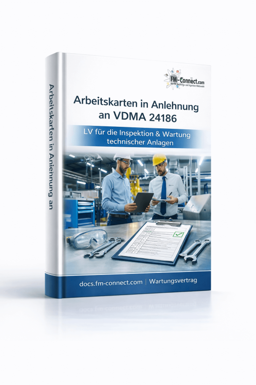 Arbeitskarten in Anlehnung an VDMA 24186 im Facility Management Cover 
